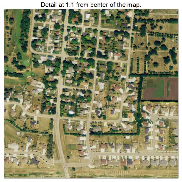 Casselton, North Dakota aerial imagery detail