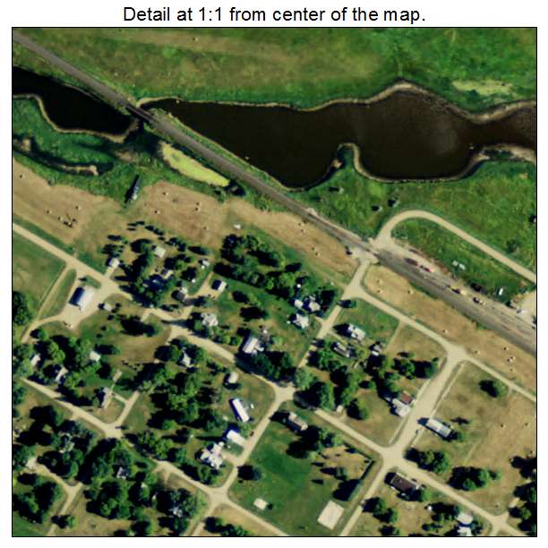 Cathay, North Dakota aerial imagery detail