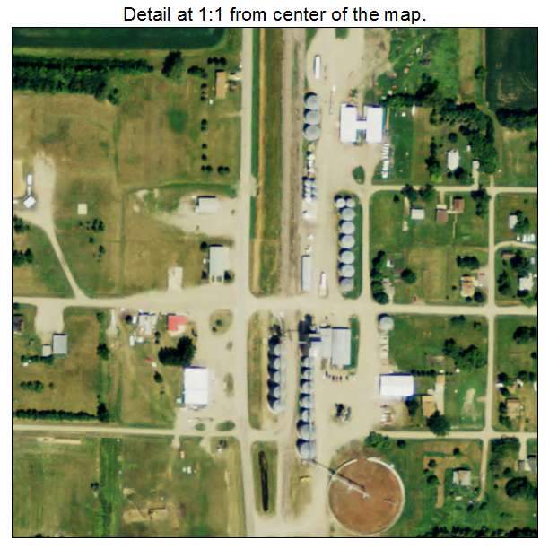 Clifford, North Dakota aerial imagery detail