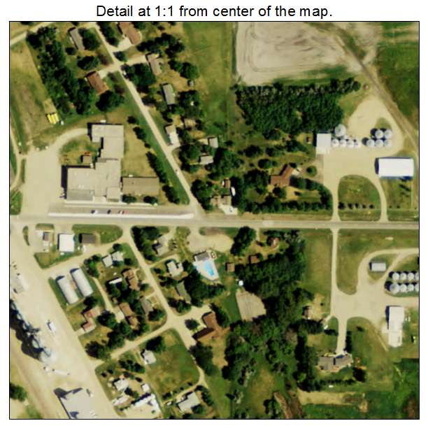 Colfax, North Dakota aerial imagery detail