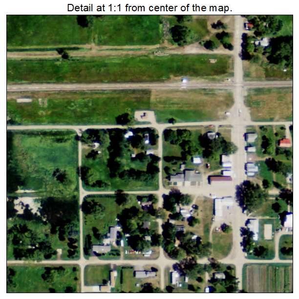 Dawson, North Dakota aerial imagery detail