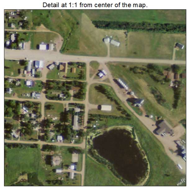 Deering, North Dakota aerial imagery detail
