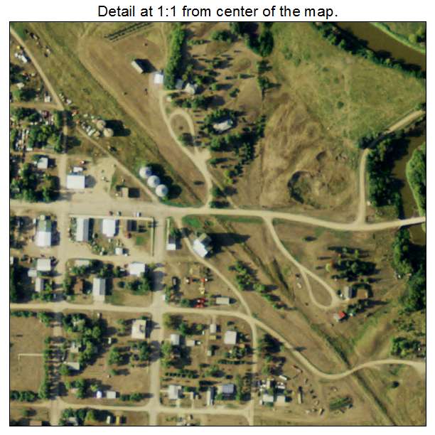Dickey, North Dakota aerial imagery detail