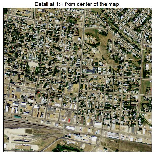 Dickinson, North Dakota aerial imagery detail