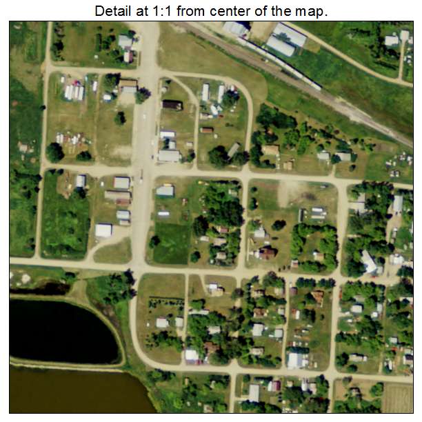 Douglas, North Dakota aerial imagery detail