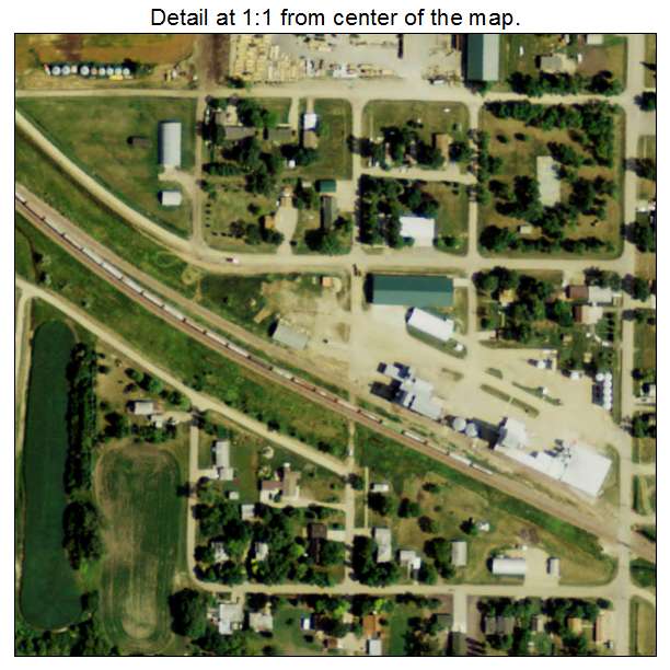 Dwight, North Dakota aerial imagery detail