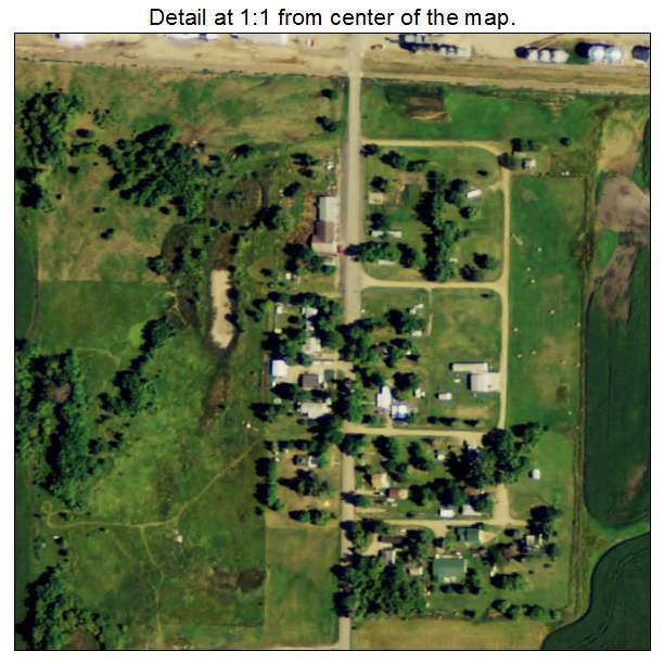 Elliott, North Dakota aerial imagery detail