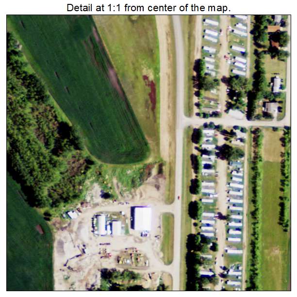 Emerado, North Dakota aerial imagery detail