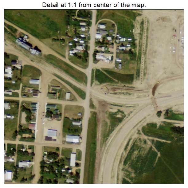 Epping, North Dakota aerial imagery detail