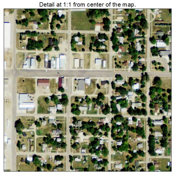 Fairmount, North Dakota aerial imagery detail