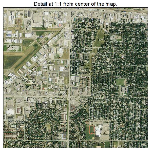 Fargo, North Dakota aerial imagery detail