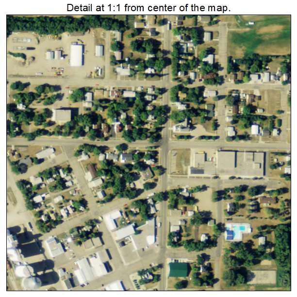 Finley, North Dakota aerial imagery detail