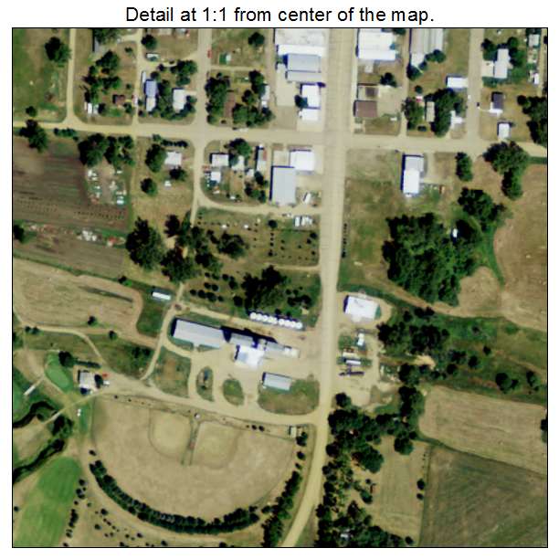 Flasher, North Dakota aerial imagery detail