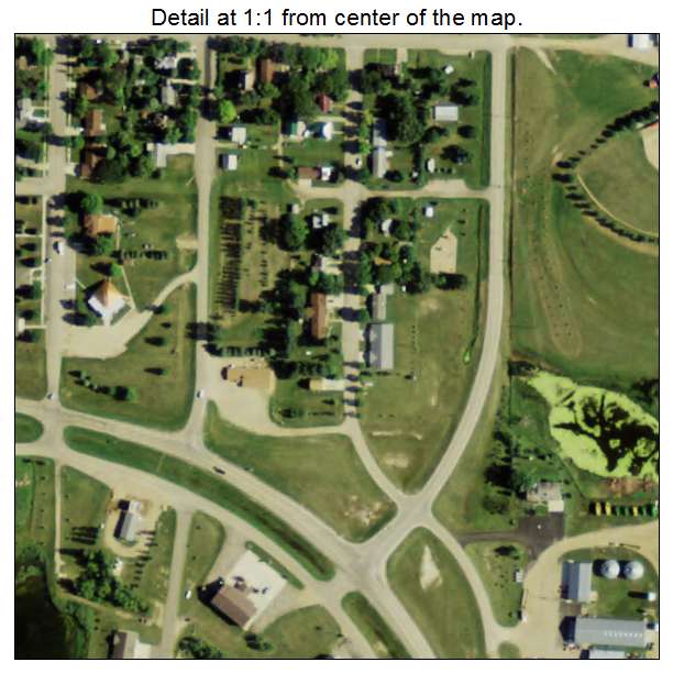 Forman, North Dakota aerial imagery detail