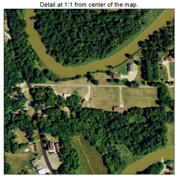 Fort Ransom, North Dakota aerial imagery detail