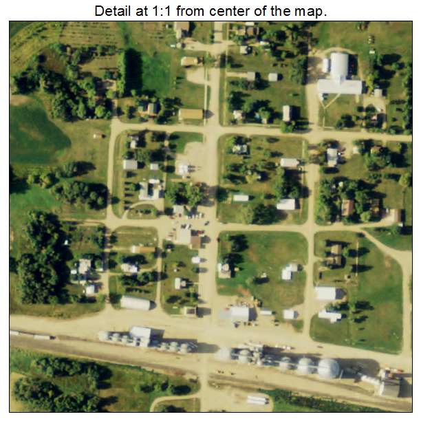 Fullerton, North Dakota aerial imagery detail