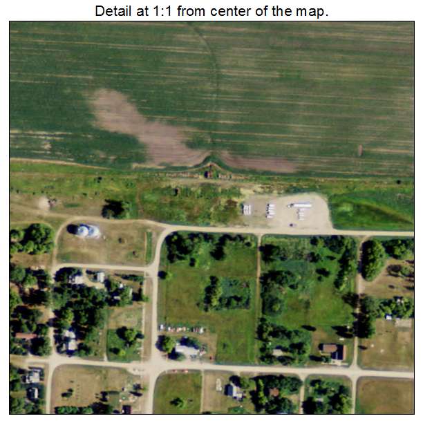 Gardena, North Dakota aerial imagery detail