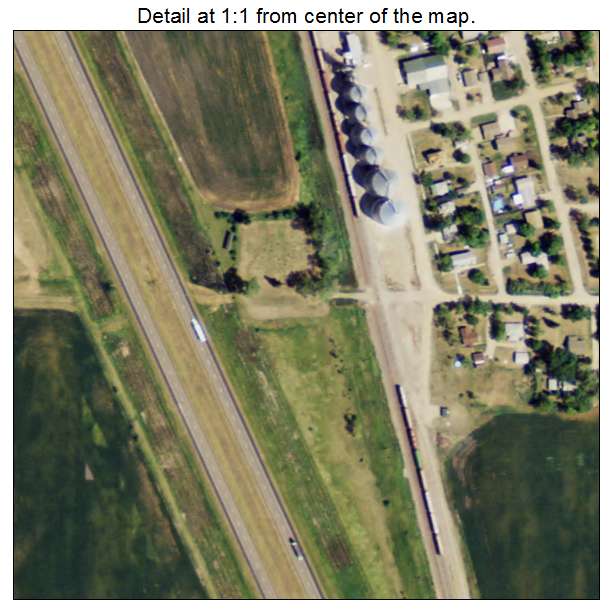 Gardner, North Dakota aerial imagery detail