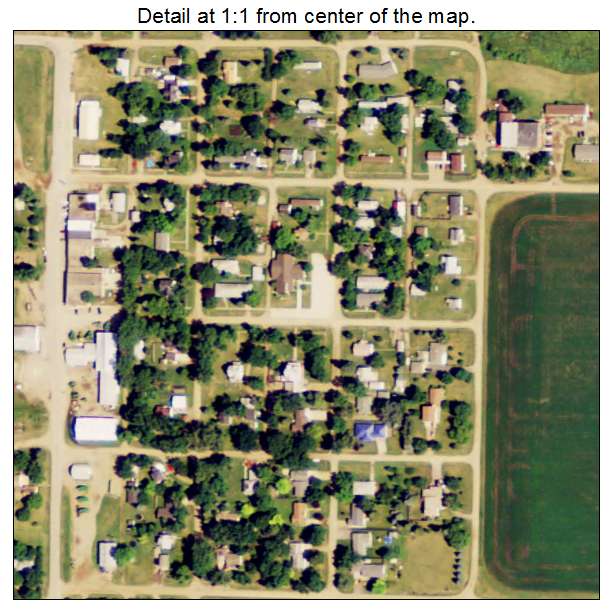 Gilby, North Dakota aerial imagery detail