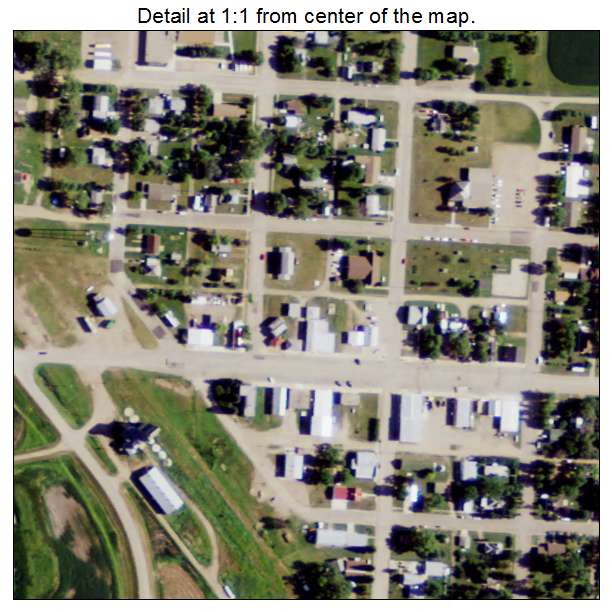 Glenburn, North Dakota aerial imagery detail