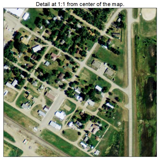 Glenfield, North Dakota aerial imagery detail
