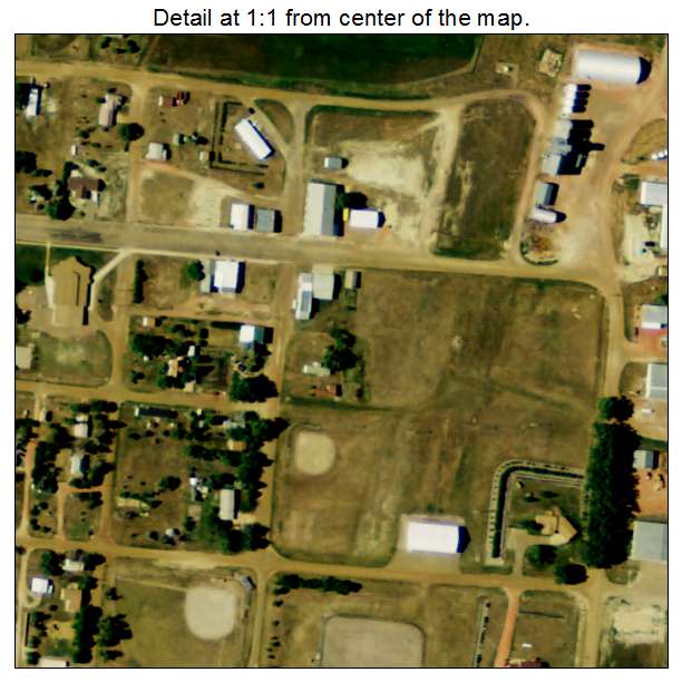 Golva, North Dakota aerial imagery detail