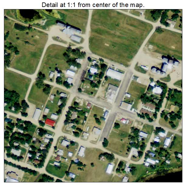 Goodrich, North Dakota aerial imagery detail