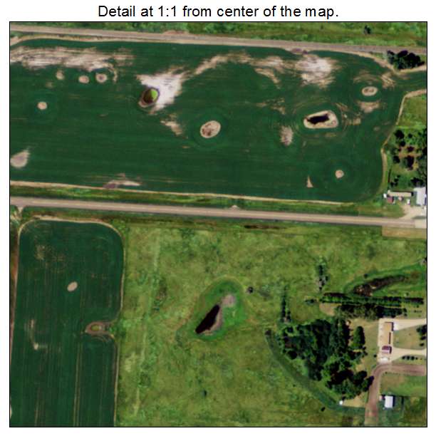Grano, North Dakota aerial imagery detail