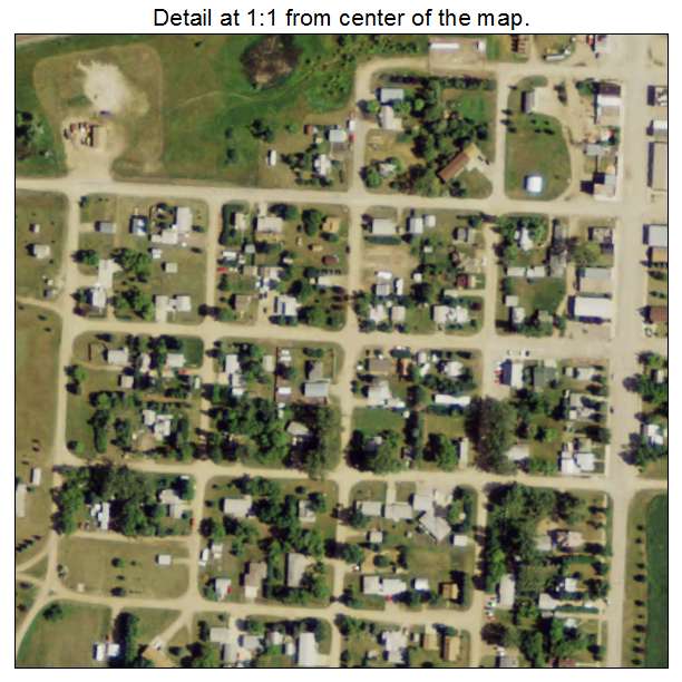 Granville, North Dakota aerial imagery detail