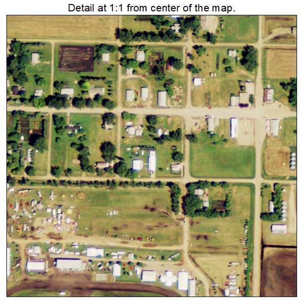 Hamilton, North Dakota aerial imagery detail