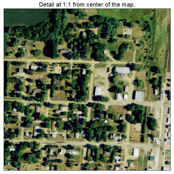 Hannaford, North Dakota aerial imagery detail