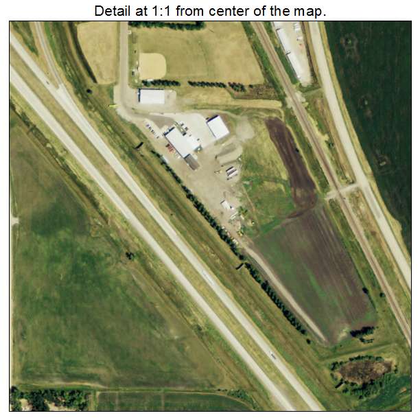 Harwood, North Dakota aerial imagery detail