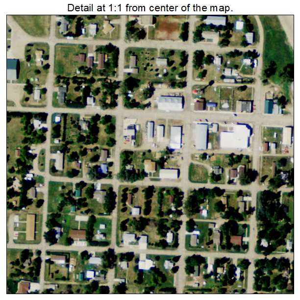 Hazelton, North Dakota aerial imagery detail