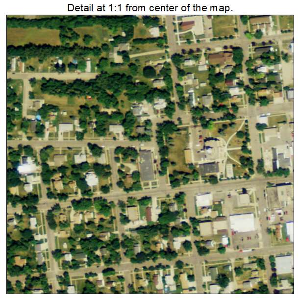 Hillsboro, North Dakota aerial imagery detail