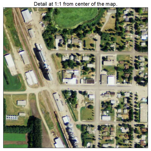 Hoople, North Dakota aerial imagery detail