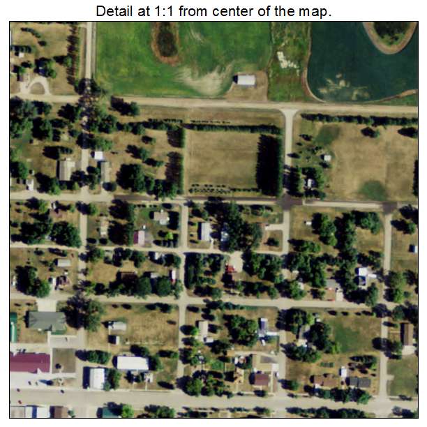 Hope, North Dakota aerial imagery detail