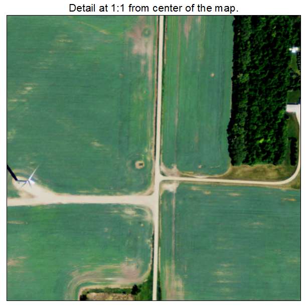 Hove Mobile Park, North Dakota aerial imagery detail