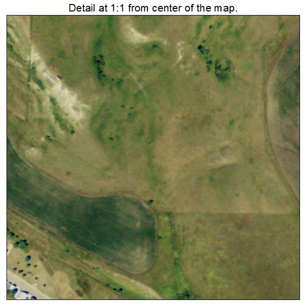 Kathryn, North Dakota aerial imagery detail