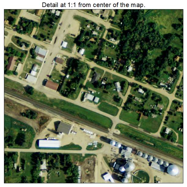 Kensal, North Dakota aerial imagery detail