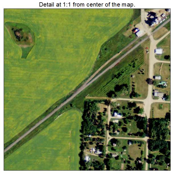 Kief, North Dakota aerial imagery detail