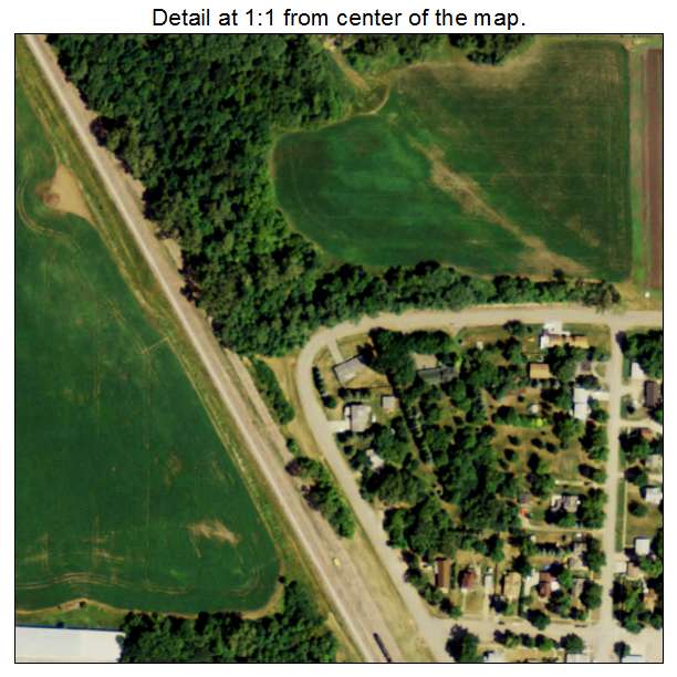 Kindred, North Dakota aerial imagery detail