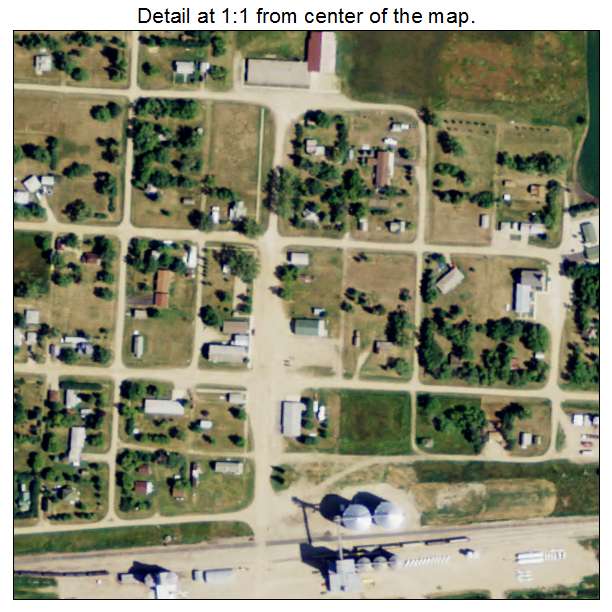 Kramer, North Dakota aerial imagery detail