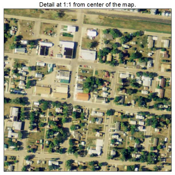 Kulm, North Dakota aerial imagery detail