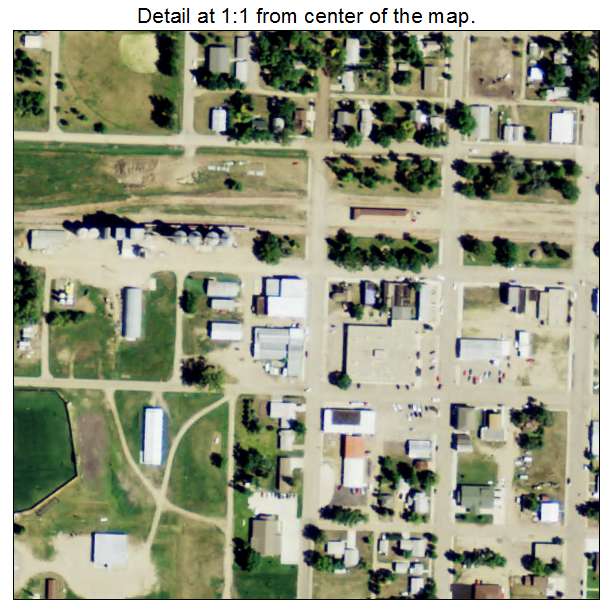 LaMoure, North Dakota aerial imagery detail