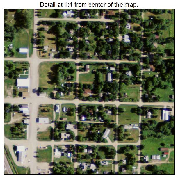 Lankin, North Dakota aerial imagery detail