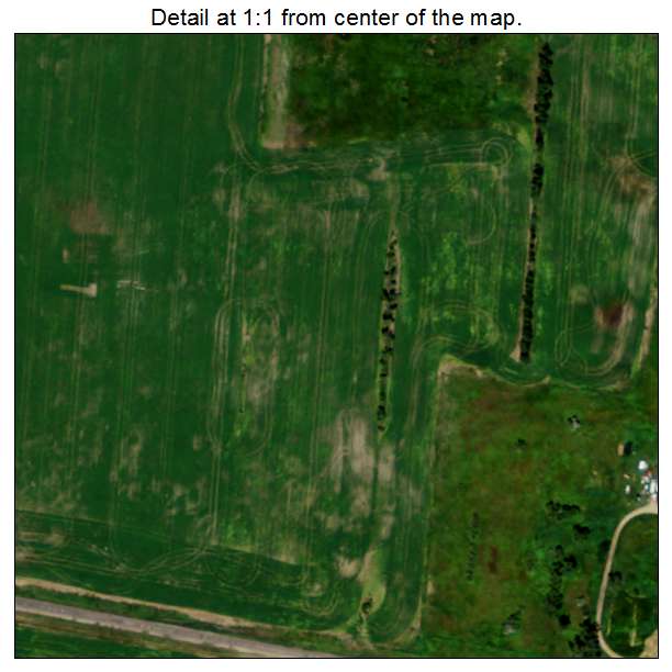 Larson, North Dakota aerial imagery detail