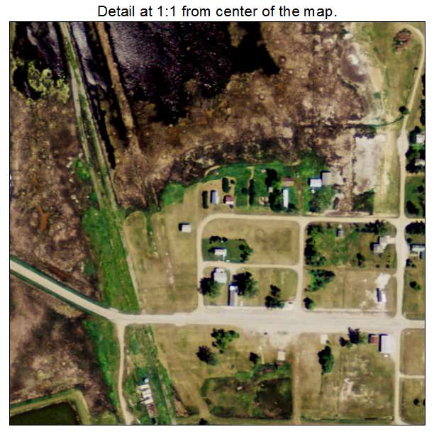 Lawton, North Dakota aerial imagery detail