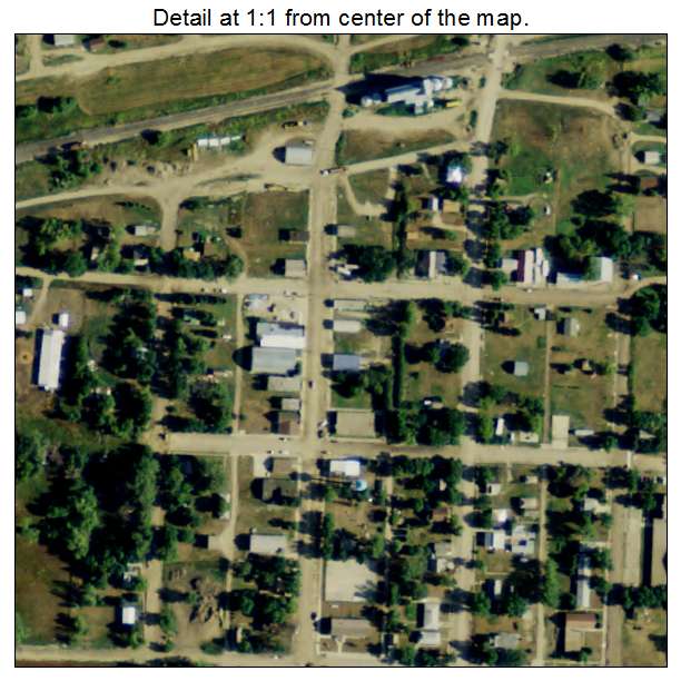 Lehr, North Dakota aerial imagery detail