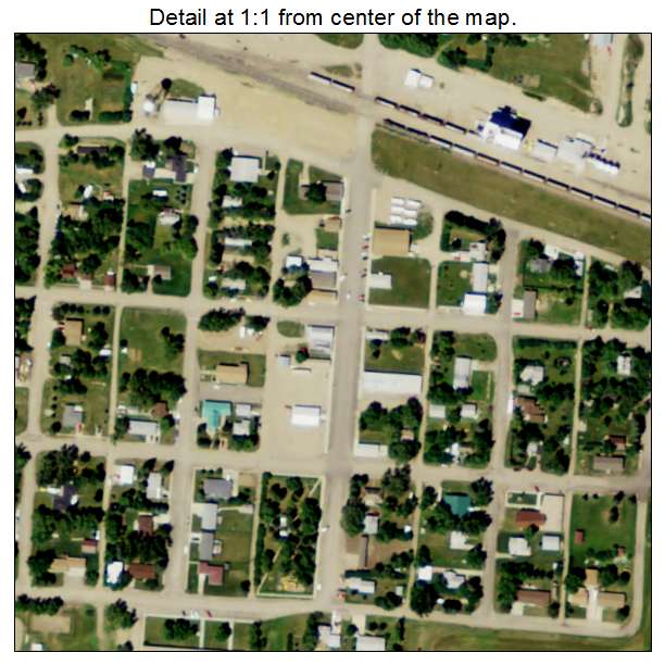 Lignite, North Dakota aerial imagery detail