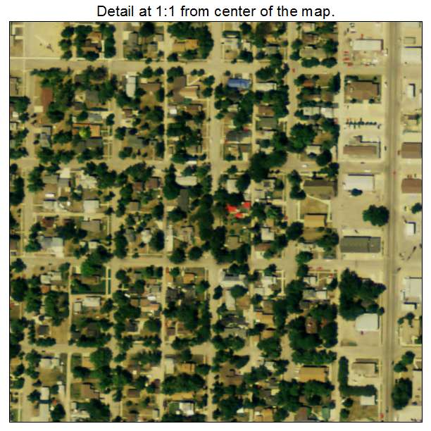 Lisbon, North Dakota aerial imagery detail